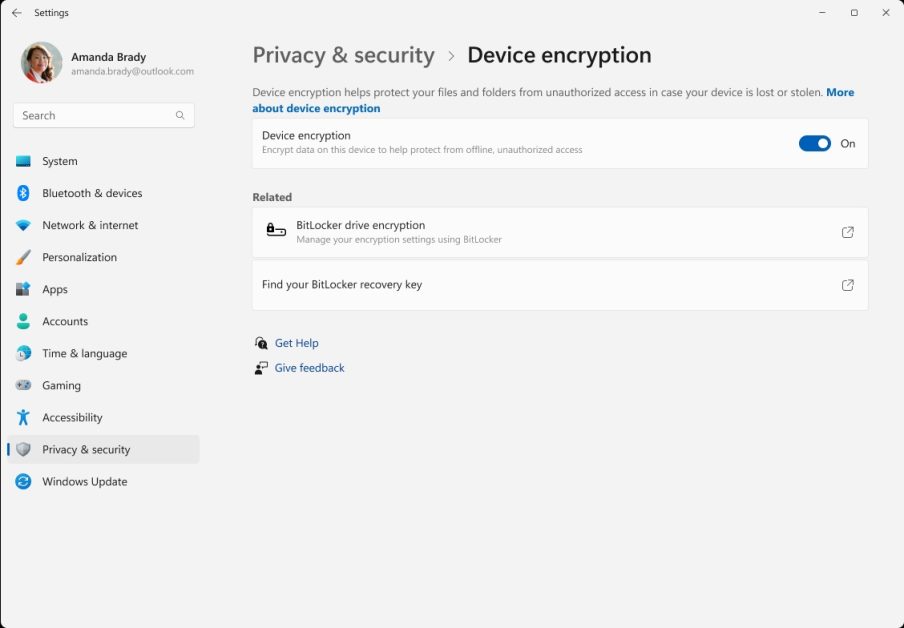 BitLocker encryption can be disabled (image: reproduction/Microsoft)