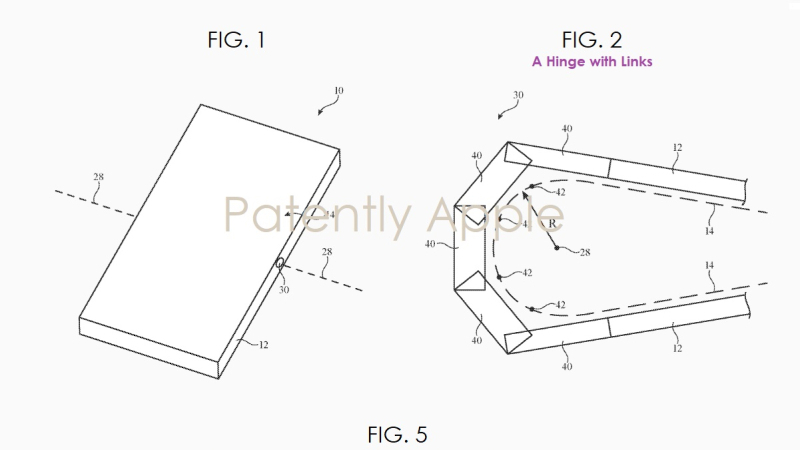 Image used by Apple to exemplify hinges shows a flip phone 