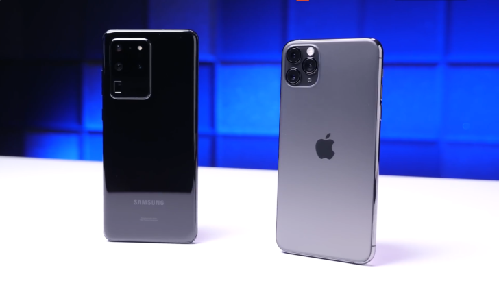 samsung s20 ultra compared to iphone 11 pro max