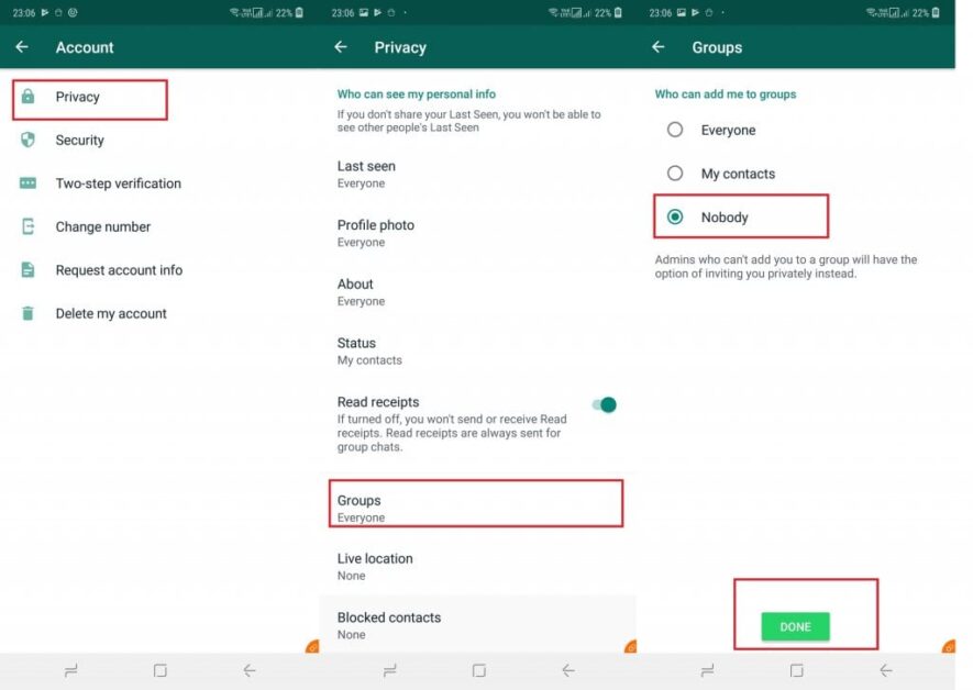 how to stop being added to whatsapp groups