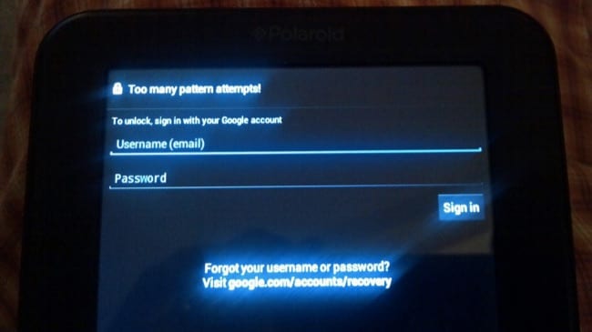 bypass forgot password and pin