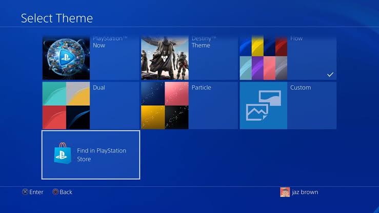 how to change ps4 theme
