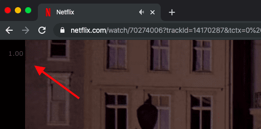 Increase video playback speed on Netflix