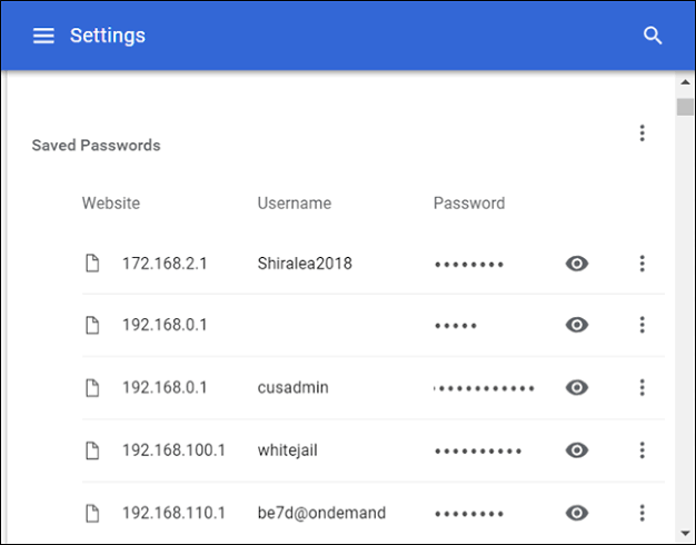 How to view Saved Passwords on Google chrome