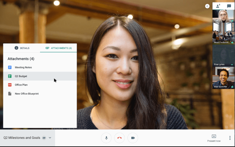 Google meet video call