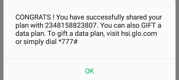 How to share data on GLO