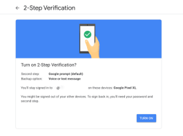 Two step authentication