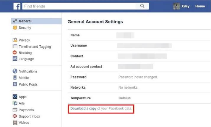 How to recover deleted photos from Facebook