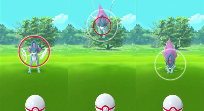 Capture circle (Image: Play/Pokémon GO)