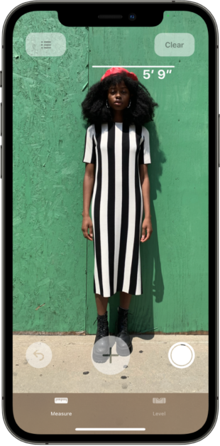 How to measure height with iPhone 12 Pro