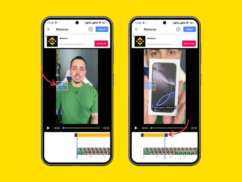 Removing the TikTok watermark with Video Watermark (Image: Reproduction/Video Watermark)