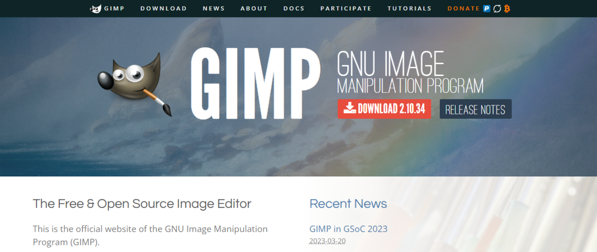 GIMP (GNU Image Manipulation Program)