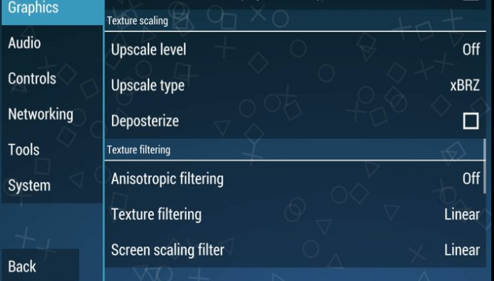 Text scaling settings for PPSSPP