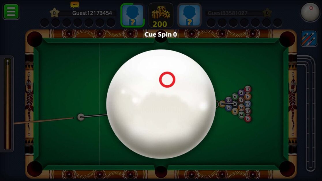 spin in 8 ball pool