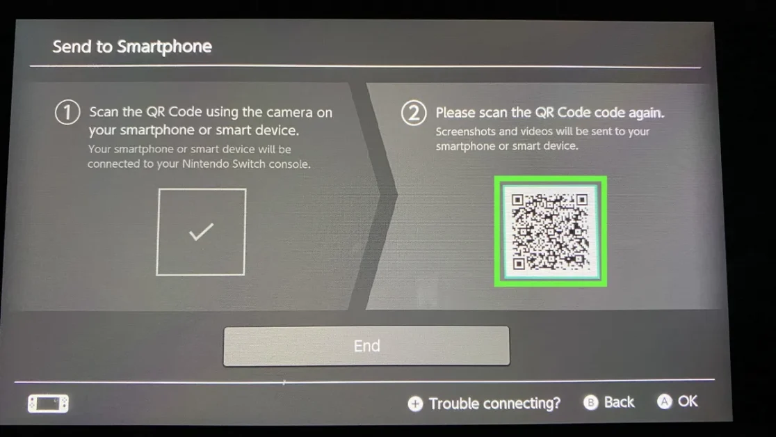 Focus your device camera on the new QR code