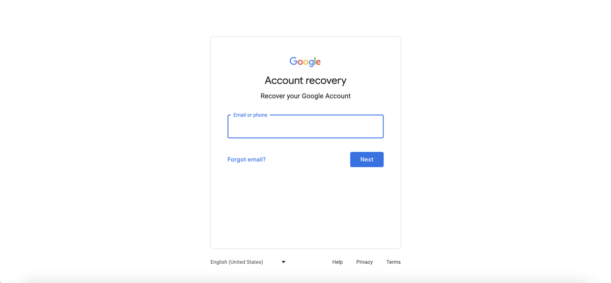 recover google account