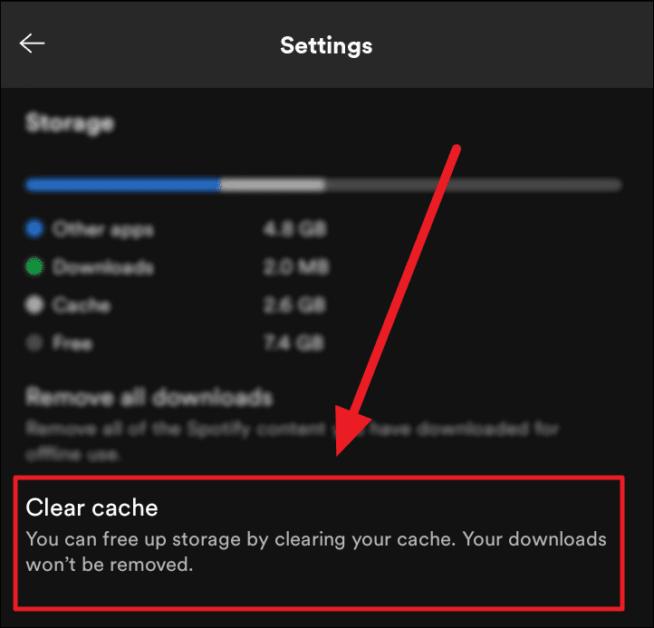 How to clear Spotify cache on PC