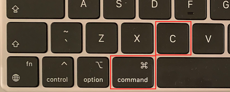Command Key on a Mac