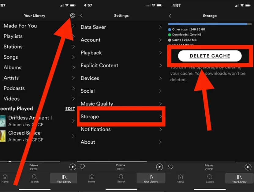 How to Clear Spotify Cache on iPhone