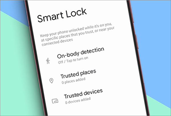 How to unlock a mobile phone with a pattern using Smart Lock