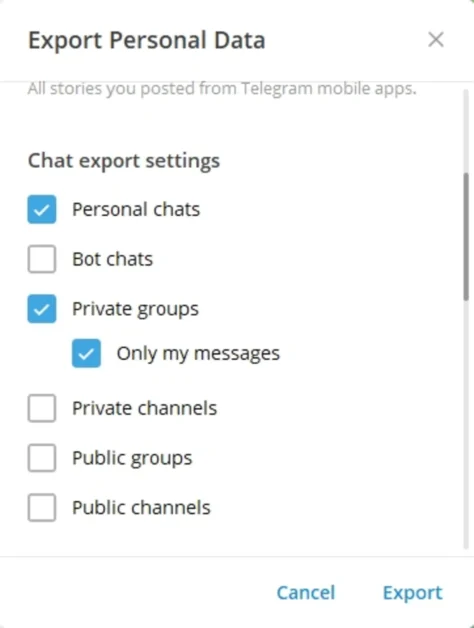 Avoid losing your conversations on Telegram