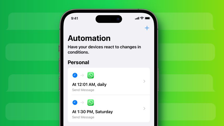 How to schedule messages on WhatsApp on iPhone