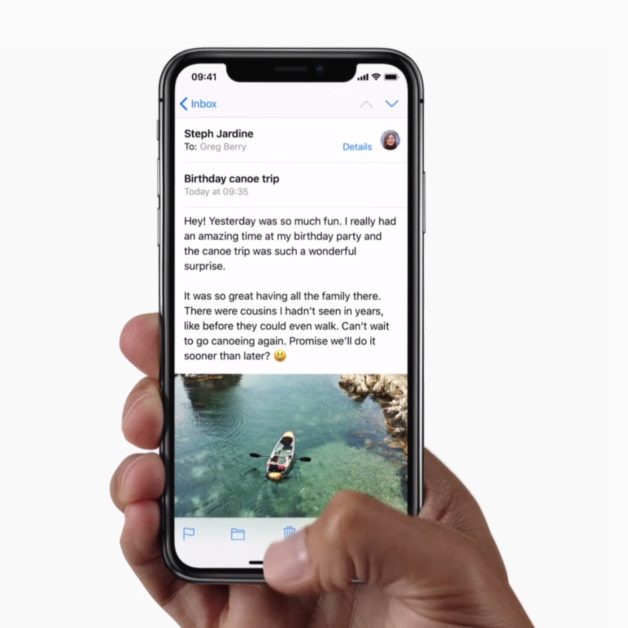 The notch on the screen was one of the big new features of the iPhone X